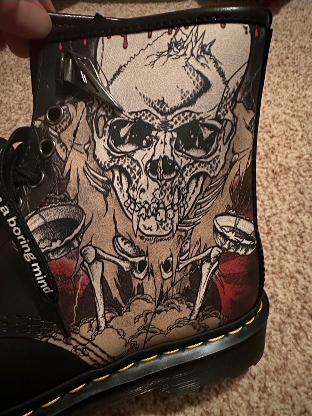 Dr Martens Metallica Boots Brand New Women’s Size 8/ Men’s Size 7 - Picture 14 of 16